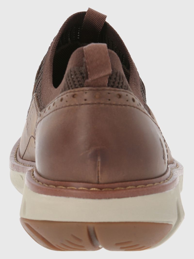 Zapato-Para-Hombre-Cuero-Poliester-Smart-Slip-On-Cafe-Oscuro-Hush-Puppies
