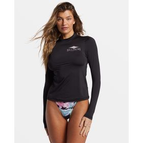 LYCRA BILLABONG CORE LOOSE FIT LONG SLEEVE NEGRO PARA MUJER