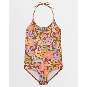 ROPA DE BAÑO BILLABONG GIRLS' SWEET TALKIN' HALTER ONE PIECE MULTICOLOR PARA NIÑA