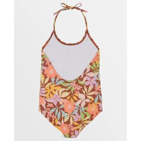 ROPA DE BAÑO BILLABONG GIRLS' SWEET TALKIN' HALTER ONE PIECE MULTICOLOR PARA NIÑA