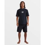 Lycra-Para-Hombre-Manga-Corta-All-Day-Wave-Negro-Billabong