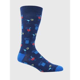 MEDIAS PARA HOMBRE ALGODÓN/ELASTANO COCKTAIL AZUL HUSHPUPPIES