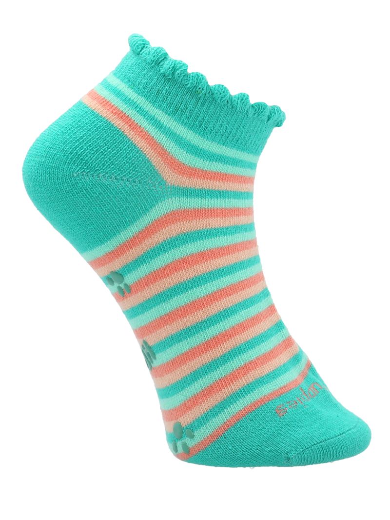 Media-Para-Niña-Algodon-Elastano-Ped-St-Stripes-Turquesa-Hushpuppies