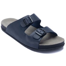 SANDALIA PARA HOMBRE CUERO CHARLES NAVY HUSH PUPPIES