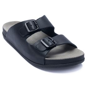 SANDALIA PARA HOMBRE CUERO CHARLES NEGRO HUSH PUPPIES