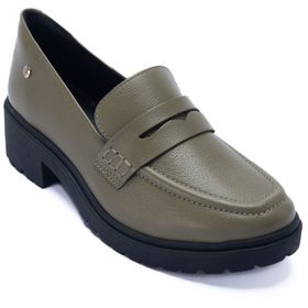 MOCASÍN PARA MUJER CUERO ALMA VERDE OLIVA HUSH PUPPIES