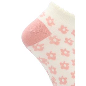 MEDIAS PARA NIÑA ALGODÓN/ELASTANO PED ST FLORY CREMA HUSHPUPPIES