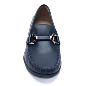 MOCASÍN PARA MUJER CUERO NATALIA AZUL HUSH PUPPIES