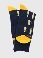 Media-Para-Hombre-Algodon-Elastano-Beer-Navy-Hushpuppies