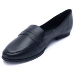 Mocasin-Para-Mujer-Cuero-Indiana-Negro-Hush-Puppies