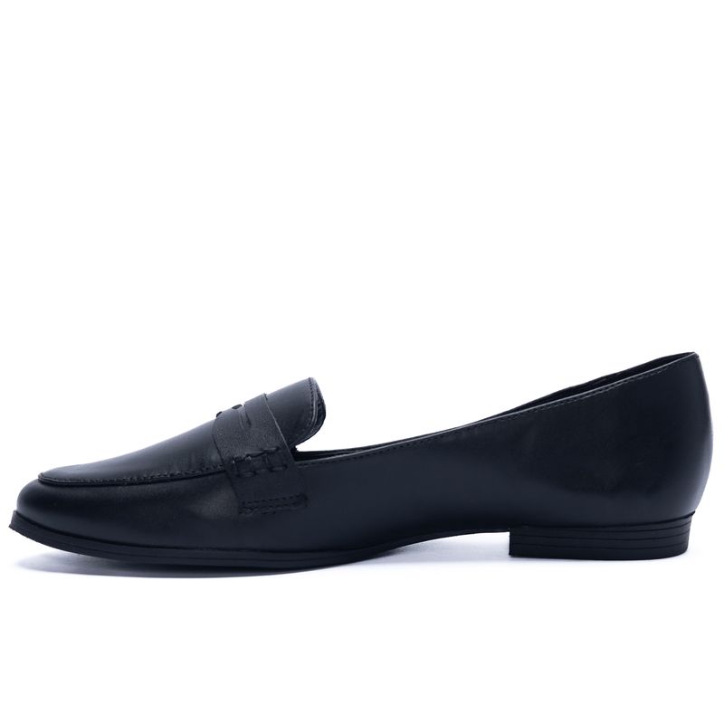 Mocasin-Para-Mujer-Cuero-Indiana-Negro-Hush-Puppies