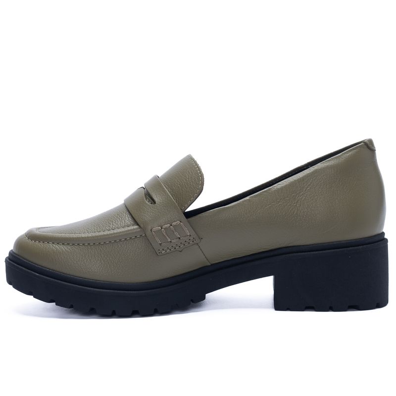 Mocasin-Para-Mujer-Cuero-Alma-Verde-Oliva-Hush-Puppies