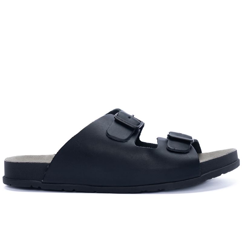 Sandalia-Para-Hombre-Cuero-Charles-Negro-Hush-Puppies