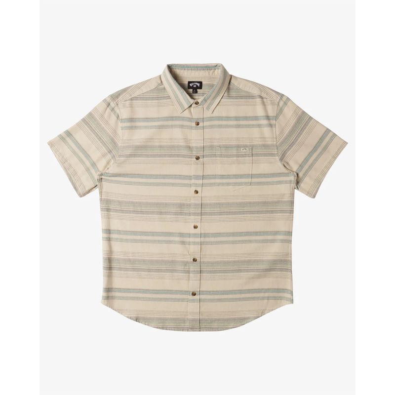 Camisa-Para-Niño-Manga-Corta-All-Day-Stripe-Beige-Billabong