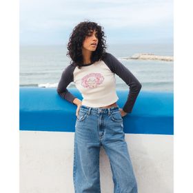 POLO PARA MUJER MANGA LARGA MYSTIC WAVE BLANCO BILLABONG