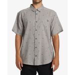 Camisa-Para-Hombre-Manga-Corta-All-Day-Jacquard-Beige-Billabong