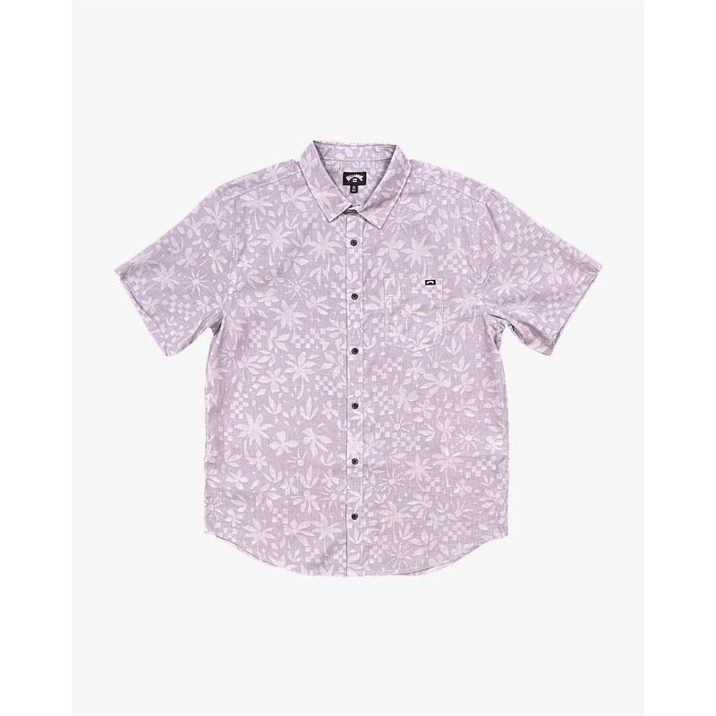 Camisa-Para-Hombre-Manga-Corta-Sundays-Ss-Morado-Billabong