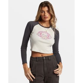 POLO PARA MUJER MANGA LARGA MYSTIC WAVE BLANCO BILLABONG