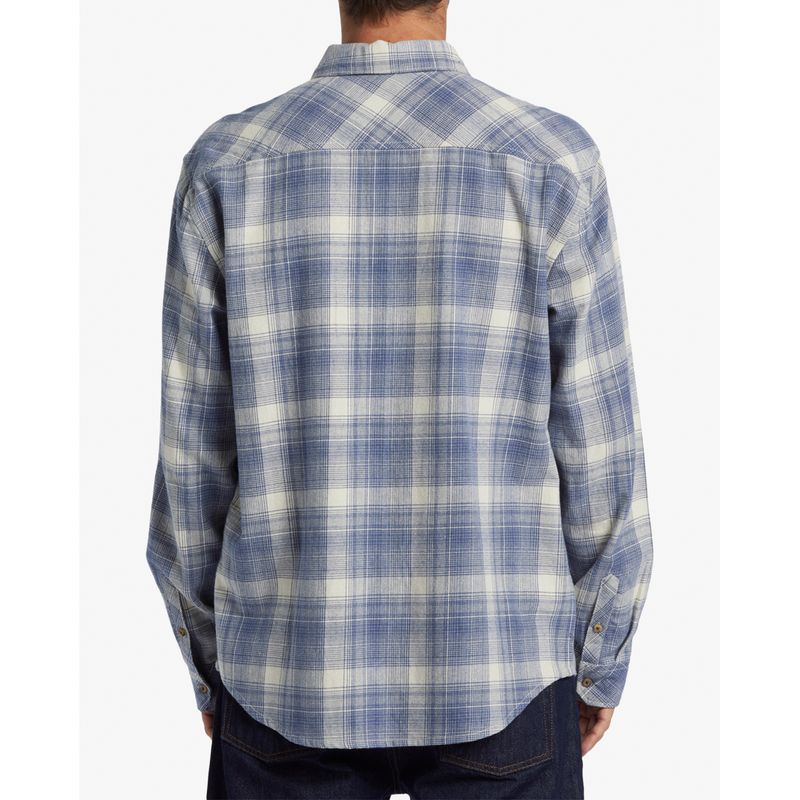 Camisa-Para-Hombre-Manga-Larga-Coastline-Flannel-Celeste-Billabong