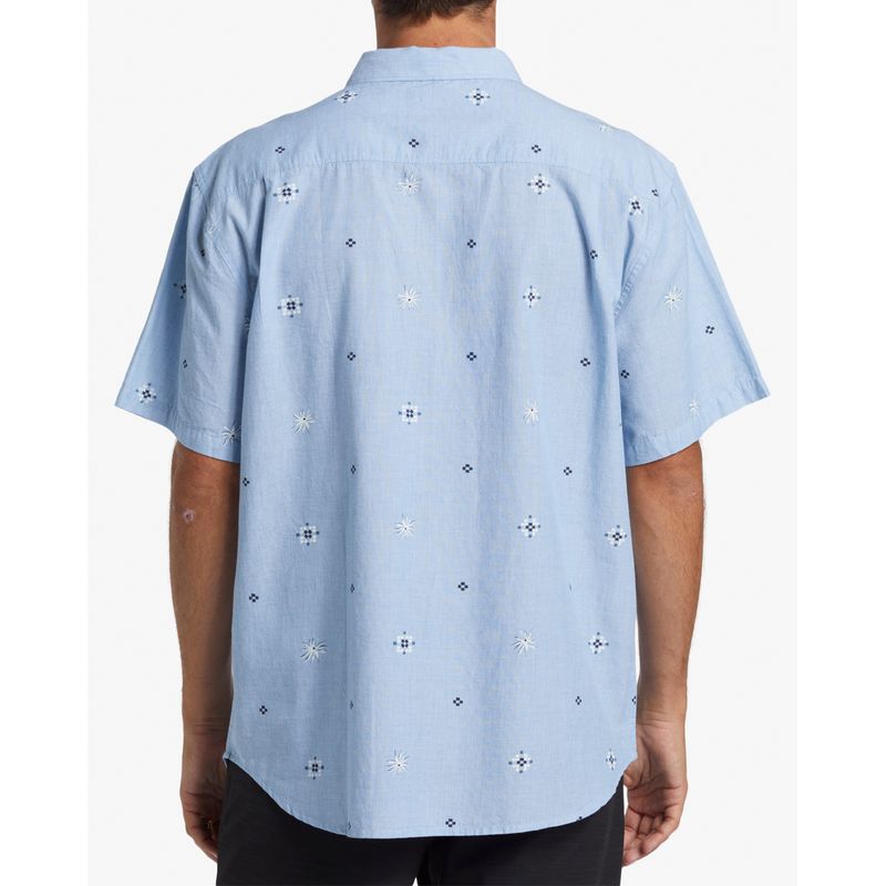 Camisa-Para-Hombre-Manga-Corta-Sundays-Mini-Ss-Celeste-Billabong