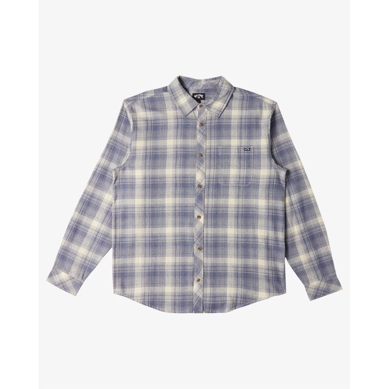 Camisa-Para-Hombre-Manga-Larga-Coastline-Flannel-Celeste-Billabong