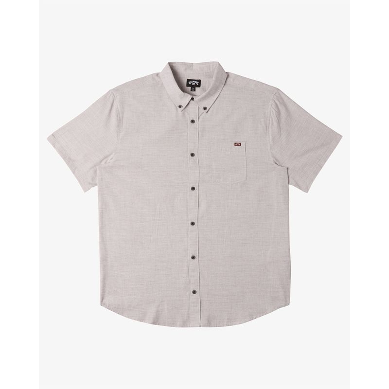 Camisa-Para-Hombre-Manga-Corta-All-Day-Ss-Gris-Billabong