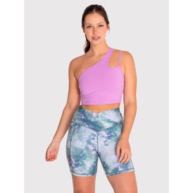 BRA PARA MUJER DEPORTIVO ONE SHOULDER CROP MORADO BSOUL