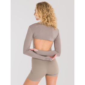BOLERO TOP PARA MUJER  SAINT MALÉ MARRÓN BSOUL