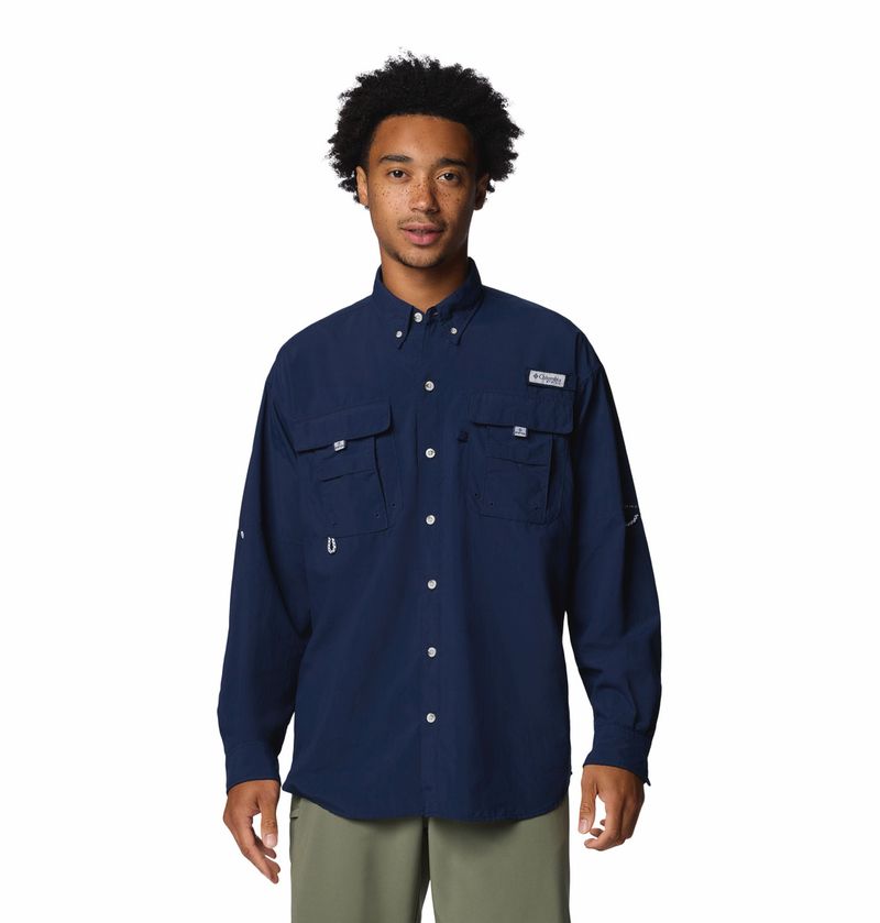 Camisa-Para-Hombre-Manga-Larga-PFG-Bahama™-II-Azul-Columbia