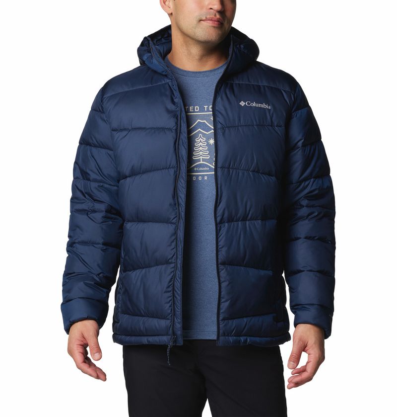Casaca-Para-Hombre-Sintetica-Con-Capucha-Fivemile-Butte™-II-Azul-Columbia