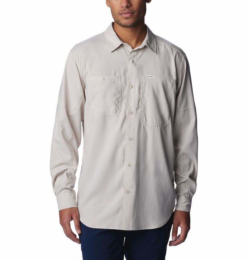 Camisa-Para-Hombre-Manga-Larga-Silver-Ridge™-Utility-Lite-Beige-Columbia