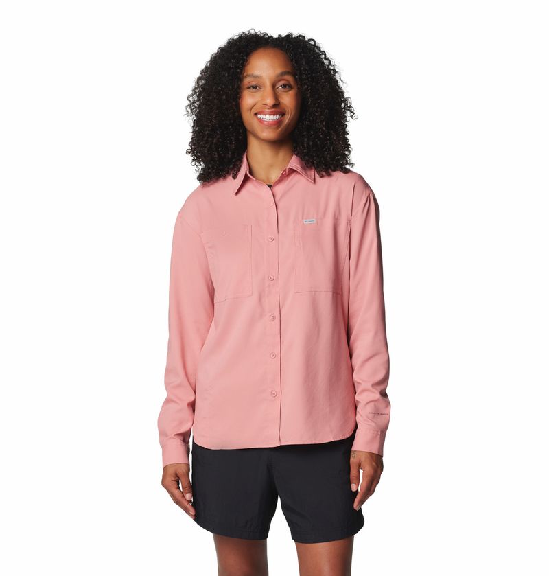 Blusa-Para-Mujer-Manga-Larga-Silver-Ridge™-Utility-Rosada-Columbia