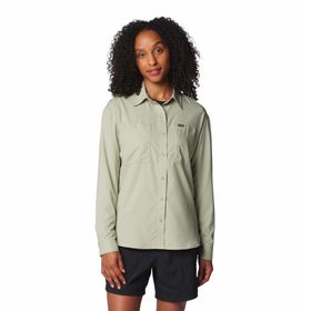 BLUSA PARA MUJER MANGA LARGA SILVER RIDGE™ UTILITY VERDE COLUMBIA
