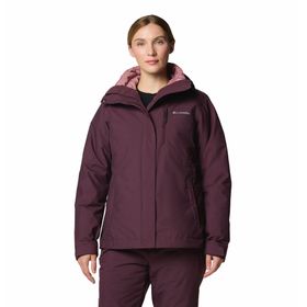 CASACA PARA MUJER 3 EN 1 WHIRLIBIRD™ V GUINDA COLUMBIA