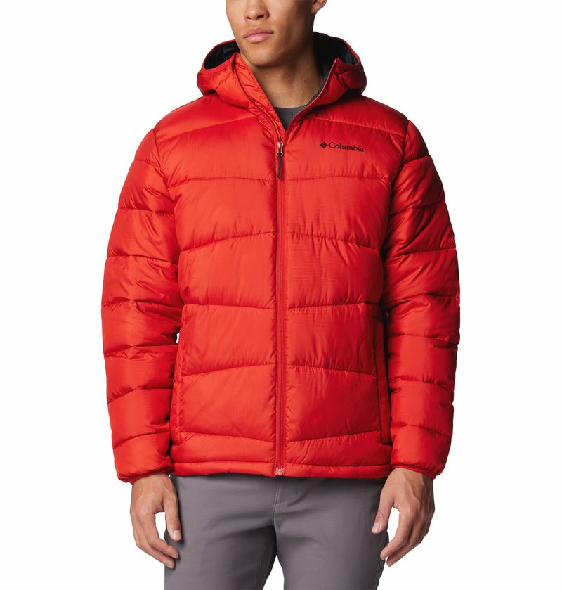 Casaca-Para-Hombre-Sintetica-Con-Capucha-Fivemile-Butte™-II-Roja-Columbia