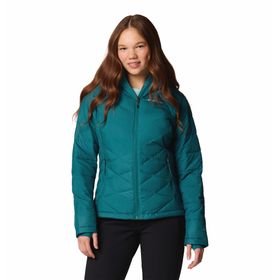 CASACA PARA MUJER SINTÉTICA CON CAPUCHA HEAVENLY™ CELESTE COLUMBIA