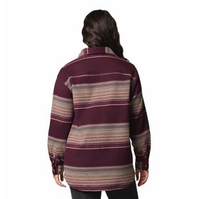 BLUSA PARA MUJER MANGA LARGA CALICO BASIN™ GUINDA COLUMBIA