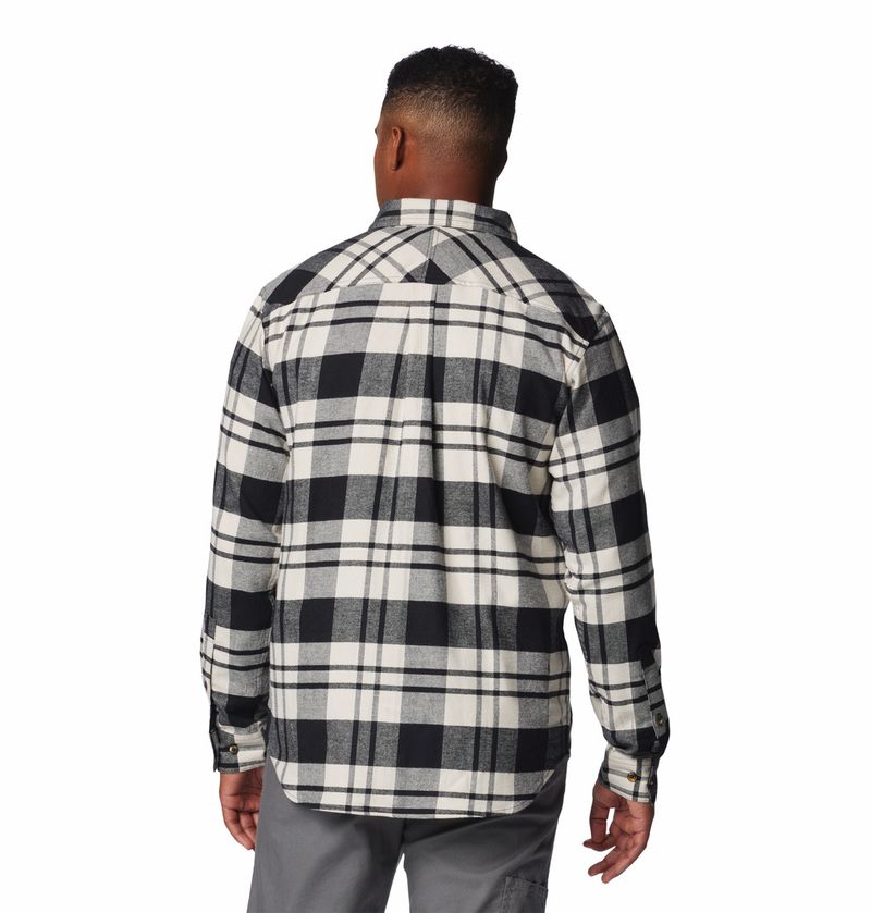 Camisa-Para-Hombre-de-Franela-Manga-Larga-Flare-Gun™-Negra-Columbia
