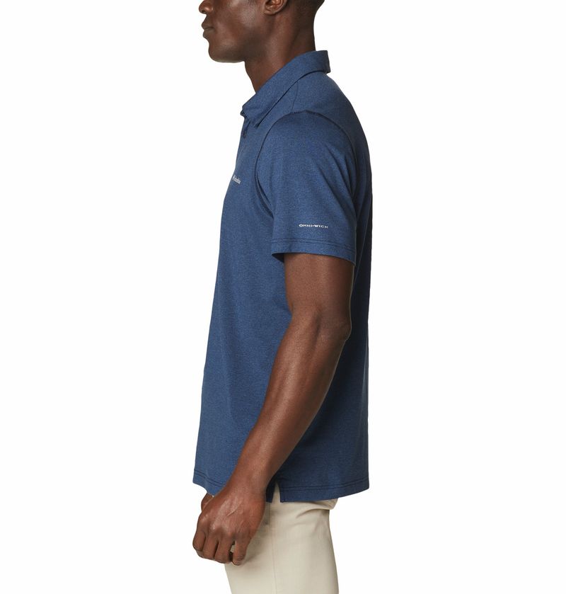 Polo-Para-Hombre-Pique-Tech-Trail™-Azul-Columbia