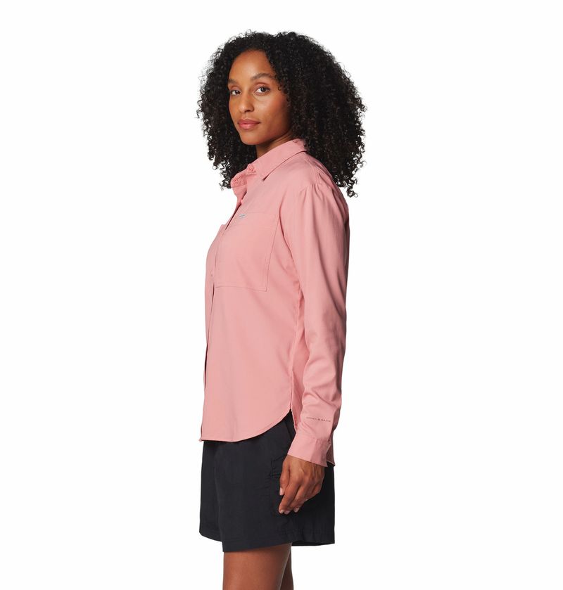 Blusa-Para-Mujer-Manga-Larga-Silver-Ridge™-Utility-Rosada-Columbia