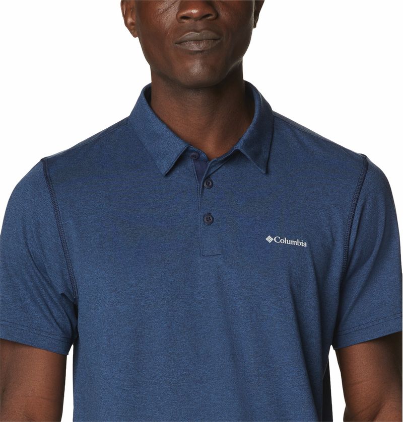 Polo-Para-Hombre-Pique-Tech-Trail™-Azul-Columbia