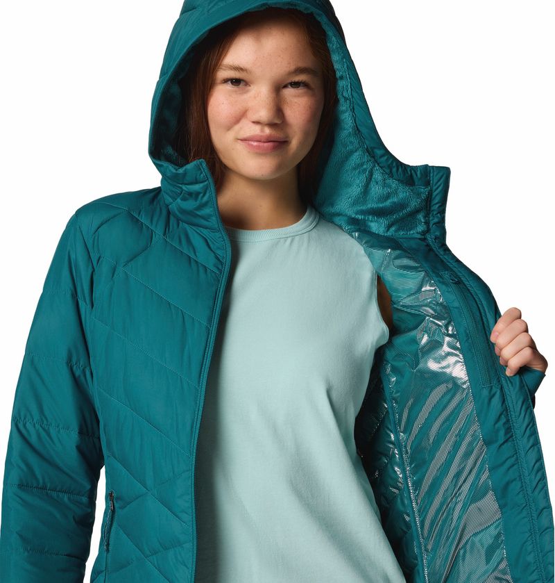 Casaca-Para-Mujer-Sintetica-Con-Capucha-Heavenly™-Celeste-Columbia