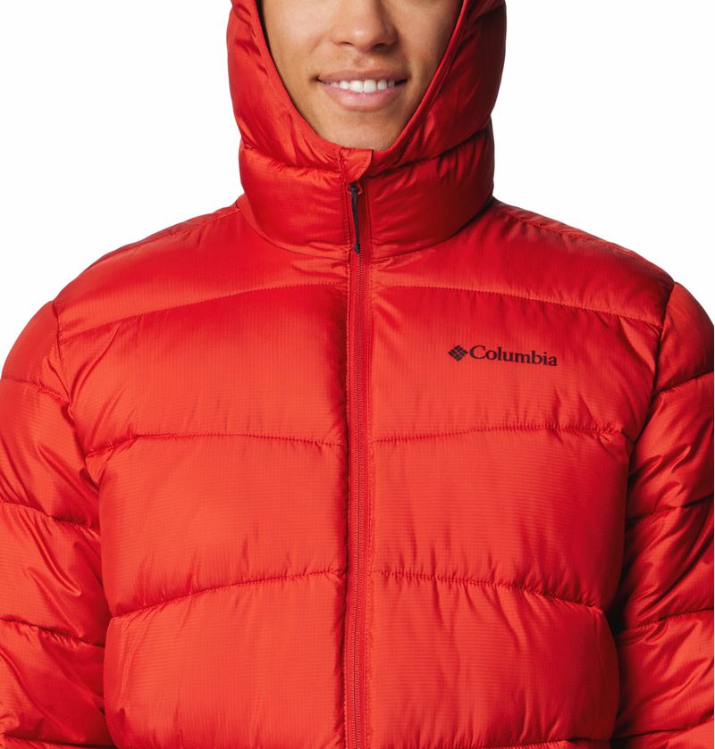 Casaca-Para-Hombre-Sintetica-Con-Capucha-Fivemile-Butte™-II-Roja-Columbia