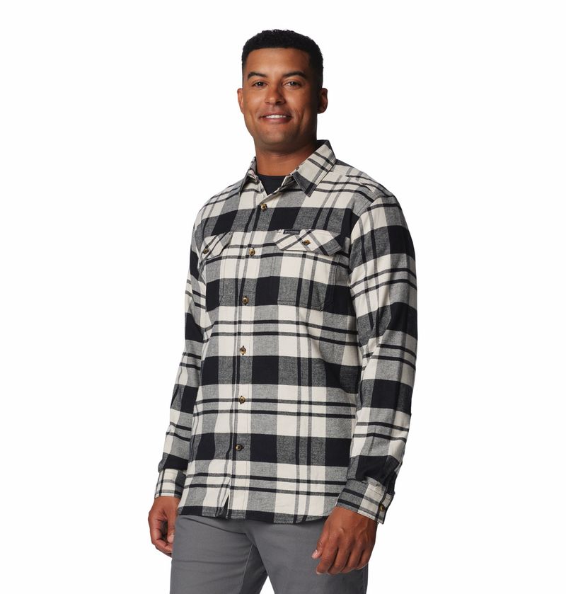 Camisa-Para-Hombre-de-Franela-Manga-Larga-Flare-Gun™-Negra-Columbia