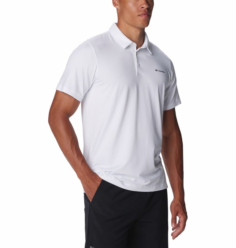 Polo-Para-Hombre-Pique-Tech-Trail™-Blanco-Columbia