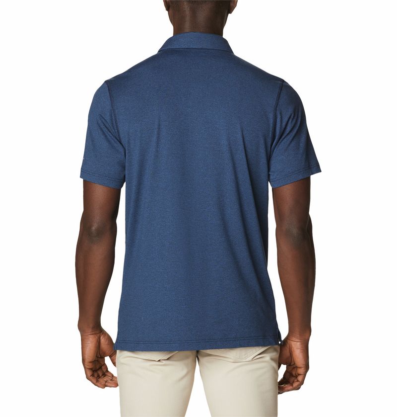 Polo-Para-Hombre-Pique-Tech-Trail™-Azul-Columbia