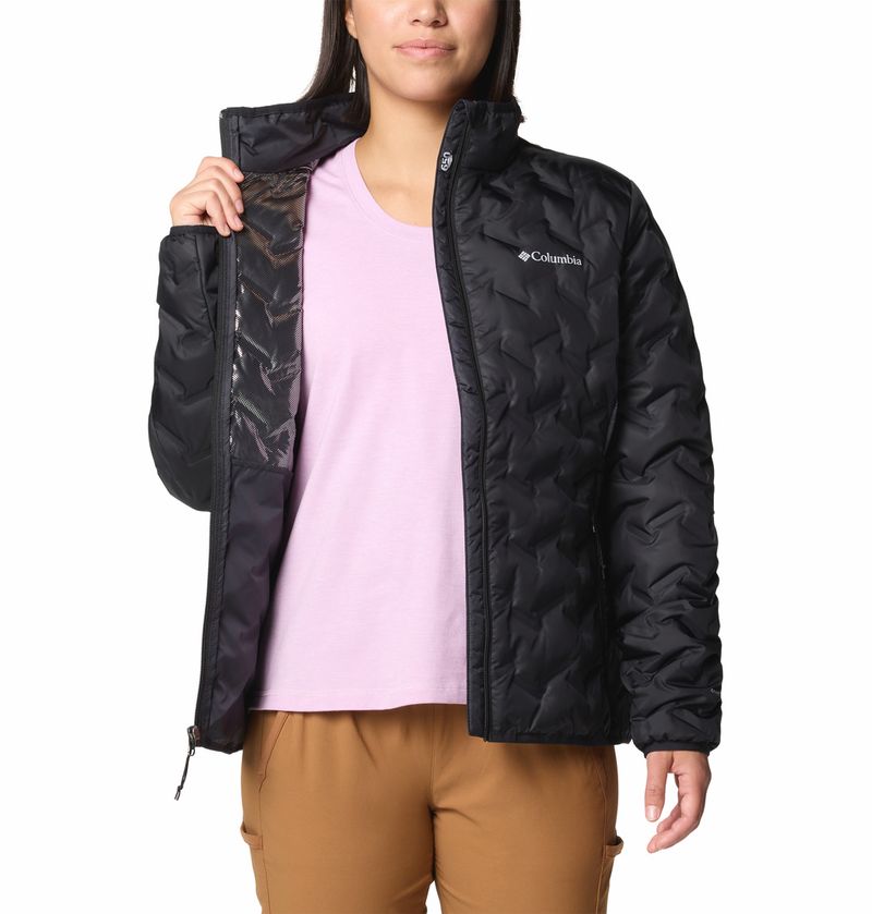 Casaca-Para-Mujer-de-Plumas-delta-Ridge™-II-Negra-Columbia