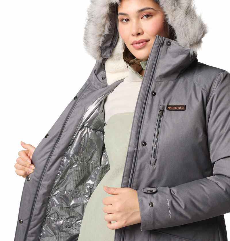 Casaca-Para-Mujer-Sintetica-Larga-Suttle-Mountain™-Gris-Columbia