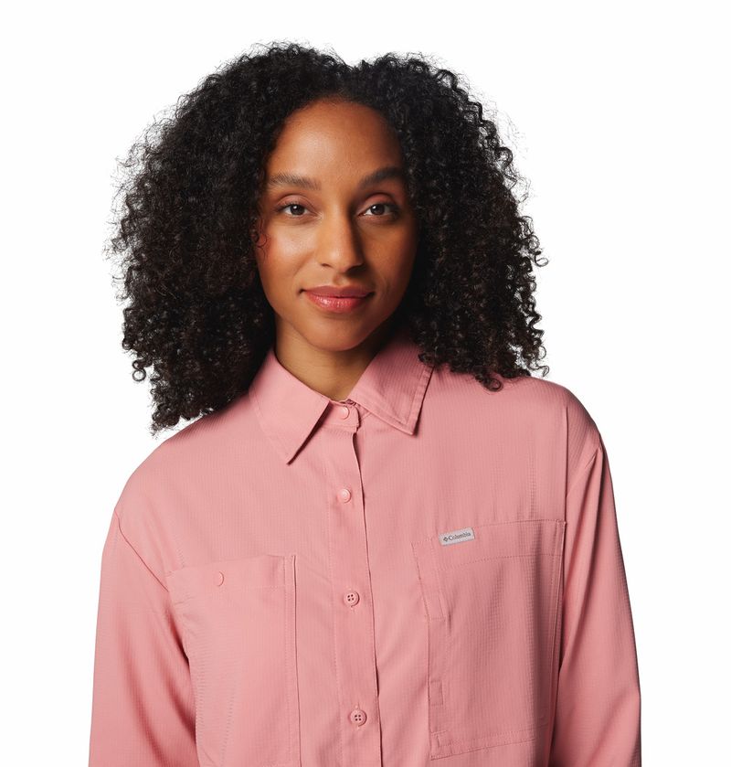Blusa-Para-Mujer-Manga-Larga-Silver-Ridge™-Utility-Rosada-Columbia