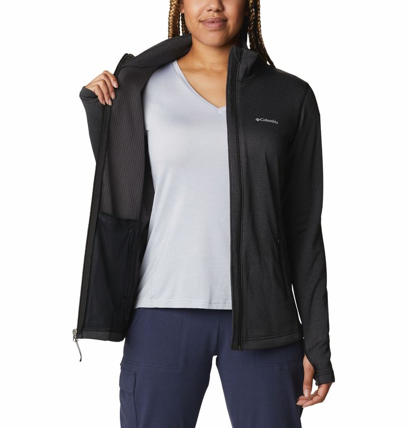 Casaca-Para-Mujer-Fleece-Cierre-Completo-Park-View™-Negra-Columbia